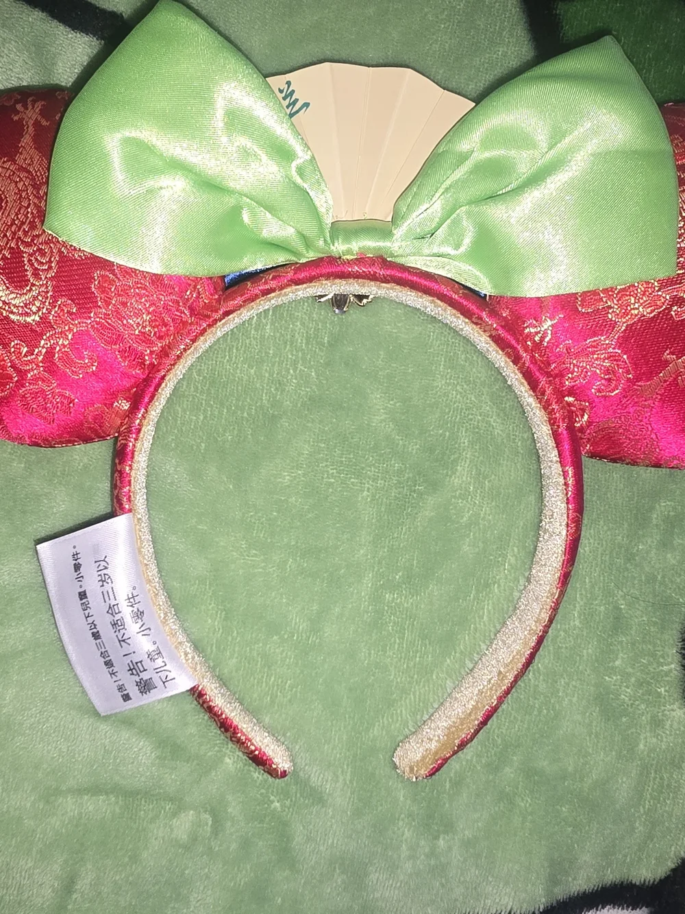 Disney Kids Red and Blue Satin Bow Ear Headband